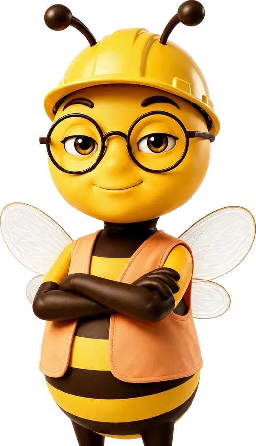 Scout, dressed for construction