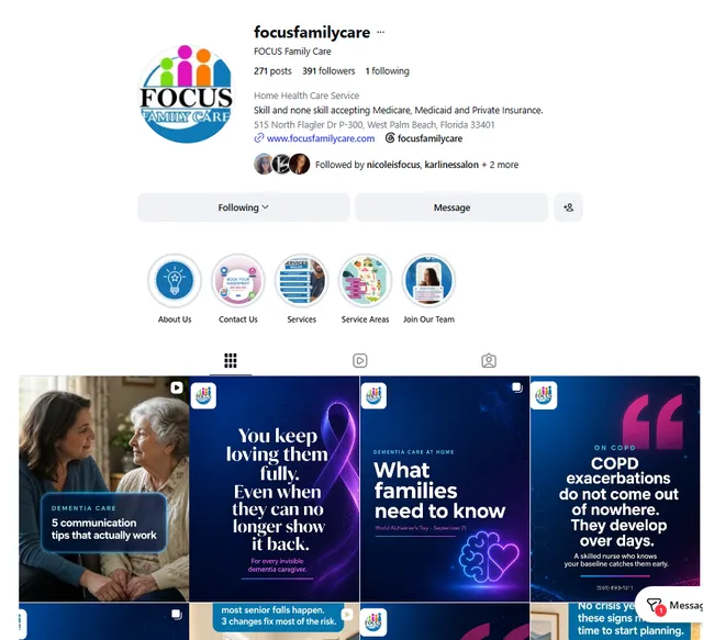 Focus Family Care on Instagram