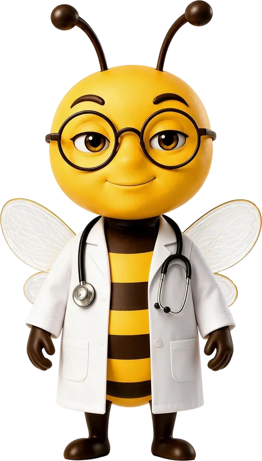 Scout, dressed for healthcare
