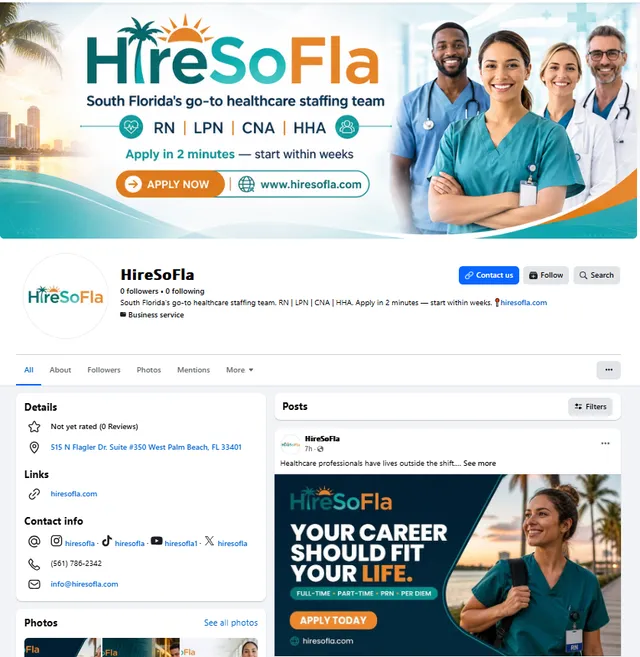 HireSoFla on Facebook