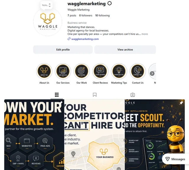 Waggle Marketing on Instagram
